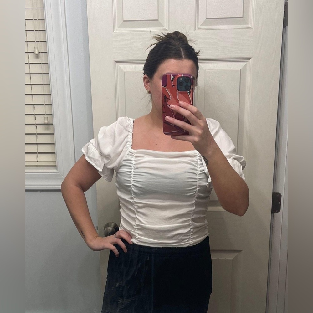 White Crop Top